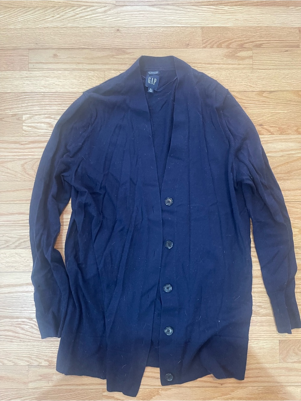GAP Navy Blue Button-Front Women's Cardigan